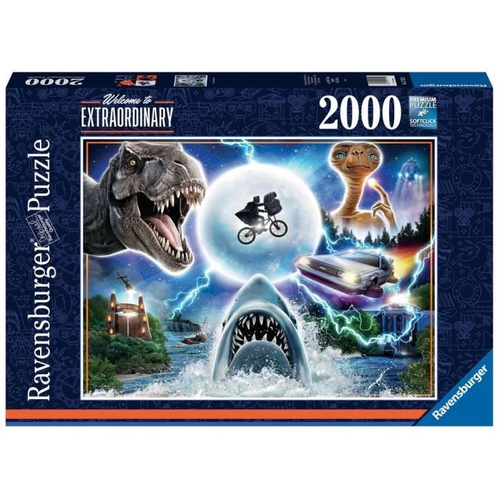 Puzzle 2000 pieces Les films cultes d'Universal - Ravensburger - Cinéma - Adulte - Multicolore