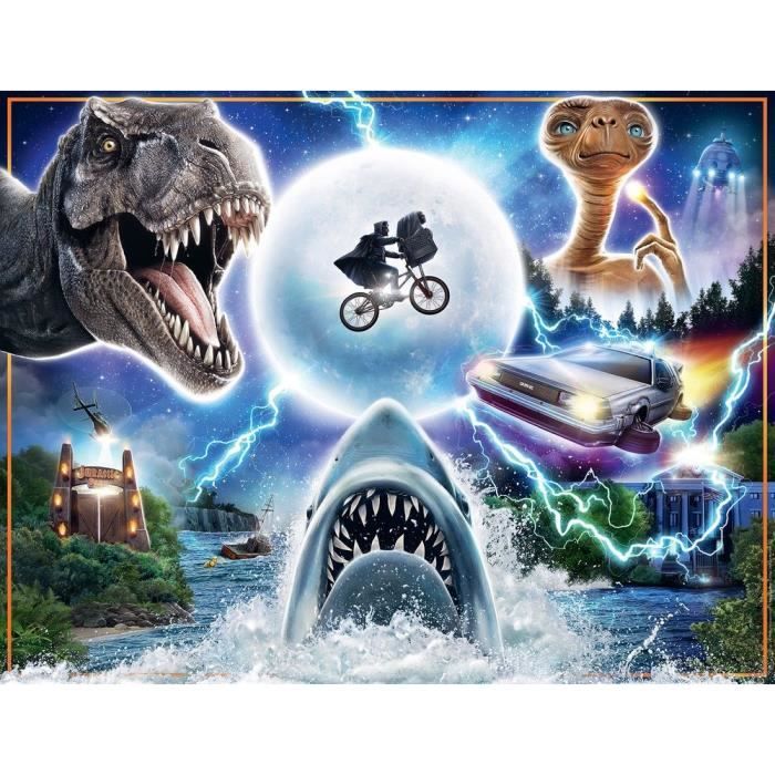 Puzzle 2000 pieces Les films cultes d'Universal - Ravensburger - Cinéma - Adulte - Multicolore