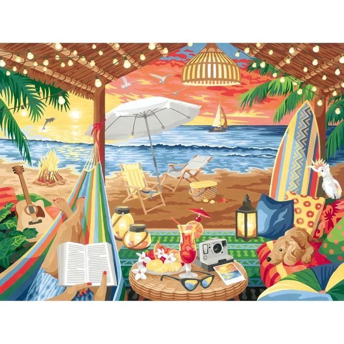 CreArt 30x40 cm - Cozy Cabana - Série B Numéro d'art - 00020276 - Des 12 ans