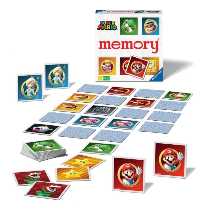 Memory Super Mario Ravensburger - Jeu Educatif pour Enfant a partir de 3 ans