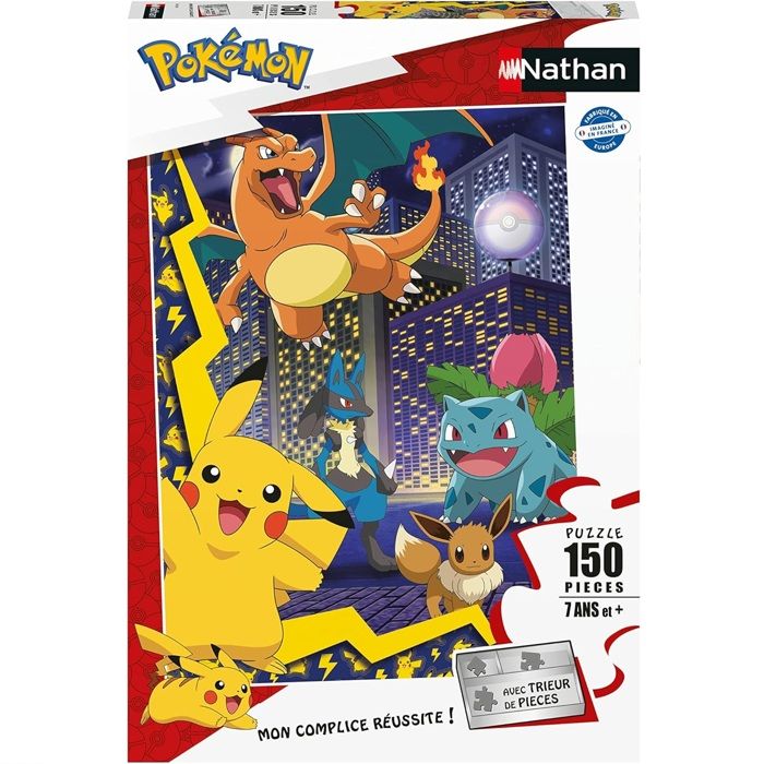 Nathan-POKEMON-Puzzle 150 pieces - La ville des Pokémon-4005556861897-A partir de 7 ans