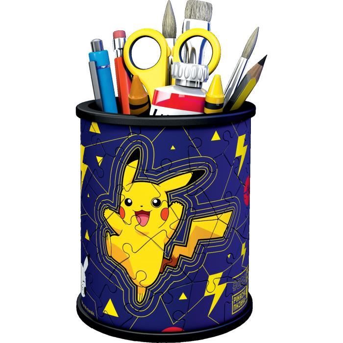 Pot a crayons Pokémon Puzzle 3D Ravensburger - 54 pieces - Sans colle - Des 6 ans