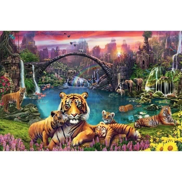 Puzzle 3000 pieces Tigres au lagon, Adulte, A partir de 14 ans, 00016719, Ravensburger