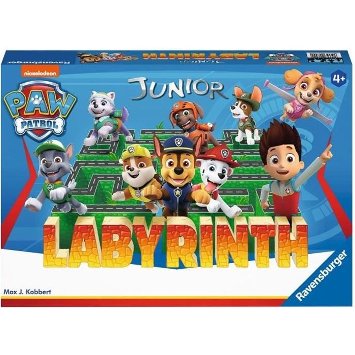 PAT'PATROUILLE Labyrinthe Jr - Ravensburger - Jeu de société enfants - Chasse au trésor dans un labyrinthe en mouvement - Des 4 ans