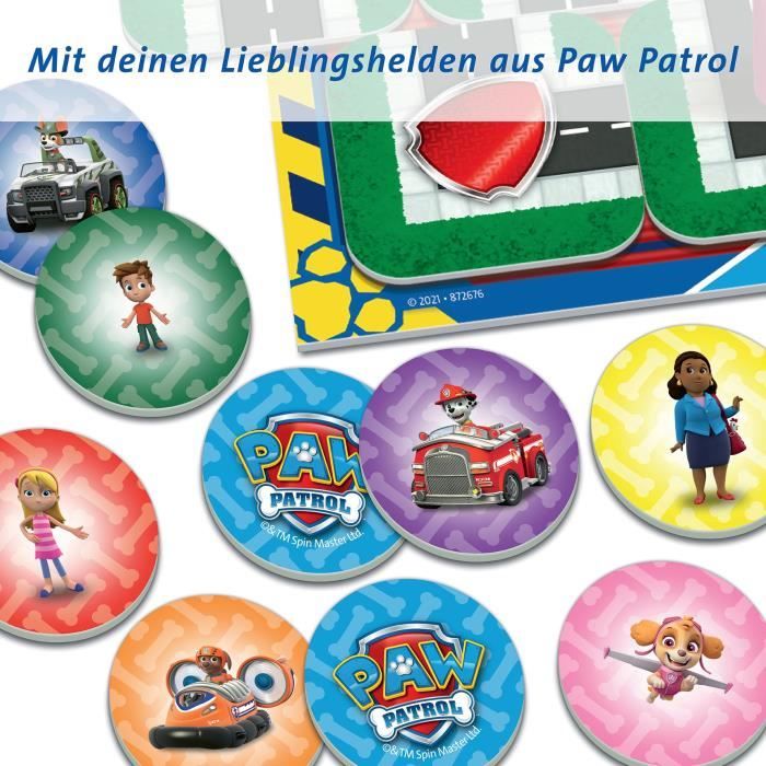 PAT'PATROUILLE Labyrinthe Jr - Ravensburger - Jeu de société enfants - Chasse au trésor dans un labyrinthe en mouvement - Des 4 ans