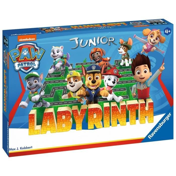 PAT'PATROUILLE Labyrinthe Jr - Ravensburger - Jeu de société enfants - Chasse au trésor dans un labyrinthe en mouvement - Des 4 ans