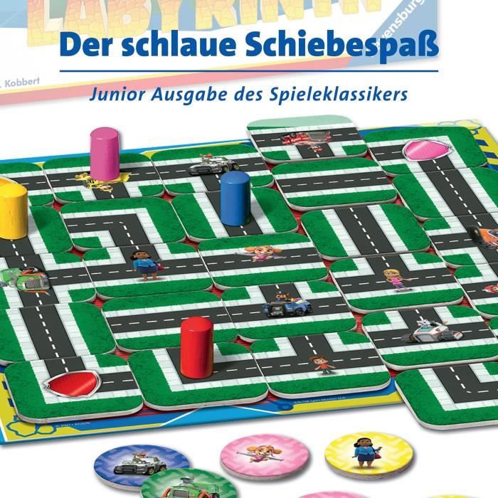 PAT'PATROUILLE Labyrinthe Jr - Ravensburger - Jeu de société enfants - Chasse au trésor dans un labyrinthe en mouvement - Des 4 ans