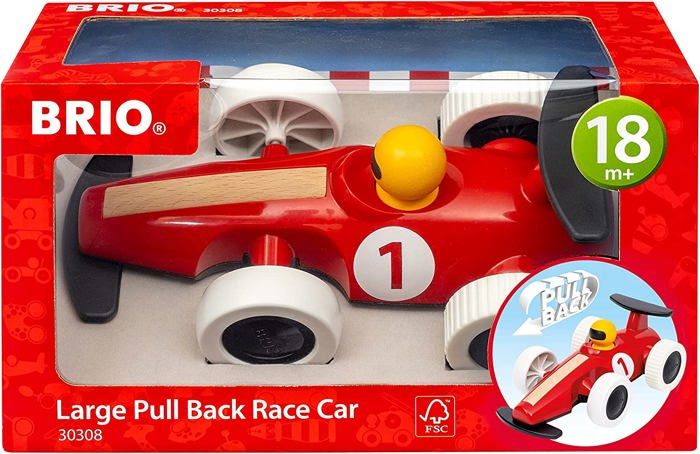 Grande voiture de course a rétrofriction - Jouet d'éveil premier age -7312350303087 - Brio World