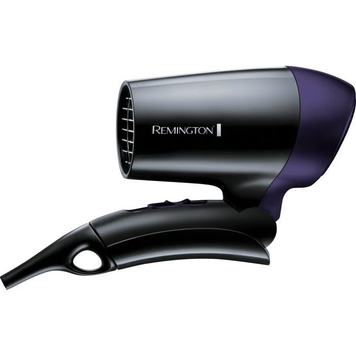 Remington D2400 Seche-Cheveux Voyage 1400W On The Go, Poignée Pliable, Compact Facile a Transporter