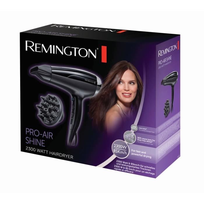 Seche-Cheveux Remington D5215 Ionique Céramique Tourmaline, Puissant, 3 Températures, 2 Vitesses 2200W