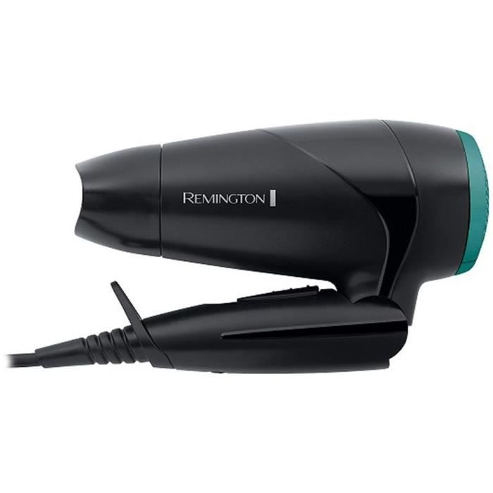 Remington D1500 Seche-Cheveux de Voyage Puissant 2000W On The Go, Poignée Pliable, Ultra Compact