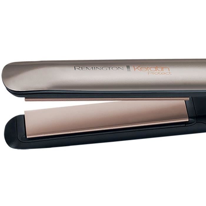 Remington S8540 Fer a lisser, Lisseur Keratin Protect, Plaques Flottantes Advanced Ceramic, Soin Kératine Huile d'Amande