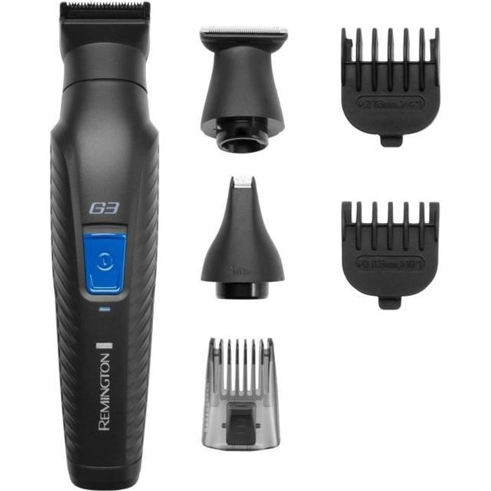 Remington PG3000 Tondeuse Multifonctions Graphite Series G3, Cheveux, Barbe, Visage, Lames Auto-Affutées