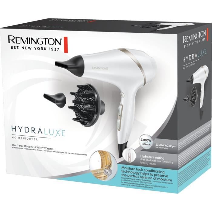 Seche-cheveux hydraluxe 2300W - REMINGTON - AC8901 - Préserve l'hydratation des cheveux - Ionique