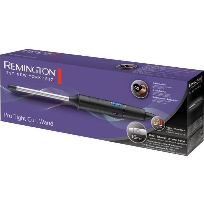 Fer a boucler Remington CI6X10 - Boucleur Pro Tight Curl 10mm - Revetement 4X Protection