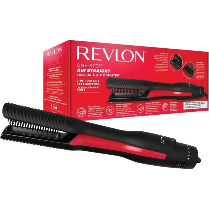 Seche cheveux et lisseur en 1 seul appareil - REVLON - ONE STEP AIR STRAIGHT - RVDR5330E