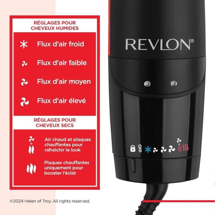 Seche cheveux et lisseur en 1 seul appareil - REVLON - ONE STEP AIR STRAIGHT - RVDR5330E