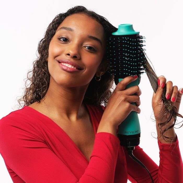 Brosse sechante volumisante REVLON Teal Blue - Technologie ionique - 2 vitesses, 3 niveaux de chaleur