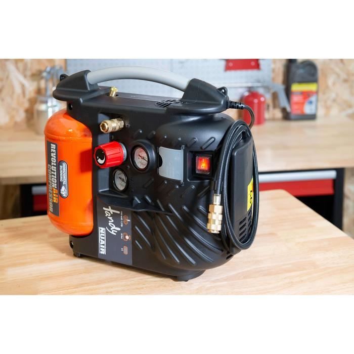 Compresseur REVOLUTION'AIR - HANDY COMP. 5 L 1.5 HP + T + PGS + SBC + 3 EMBOUTS