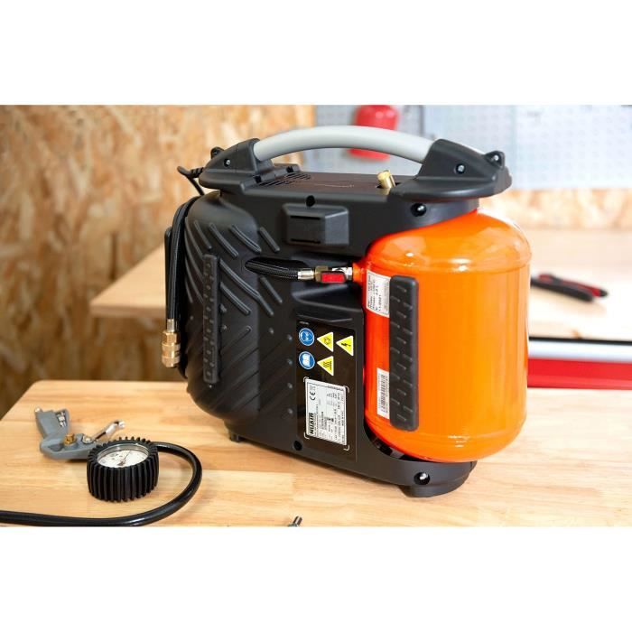 Compresseur REVOLUTION'AIR - HANDY COMP. 5 L 1.5 HP + T + PGS + SBC + 3 EMBOUTS