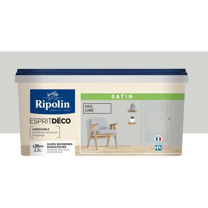 RIPOLIN ESPRIT DECO GRIS LOME SATIN 2.5L