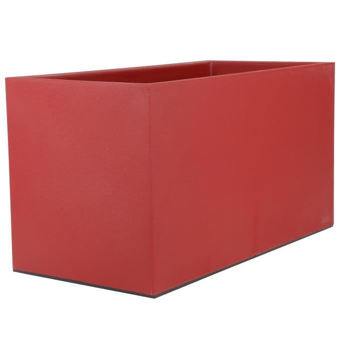 RIVIERA Jardiniere Granit - 80x40 cm - Rouge