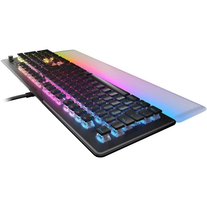 Clavier filaire - Optique et mécanique - ROCCAT - Vulcan II Max - AZERTY - Rétro-éclairage - Noir