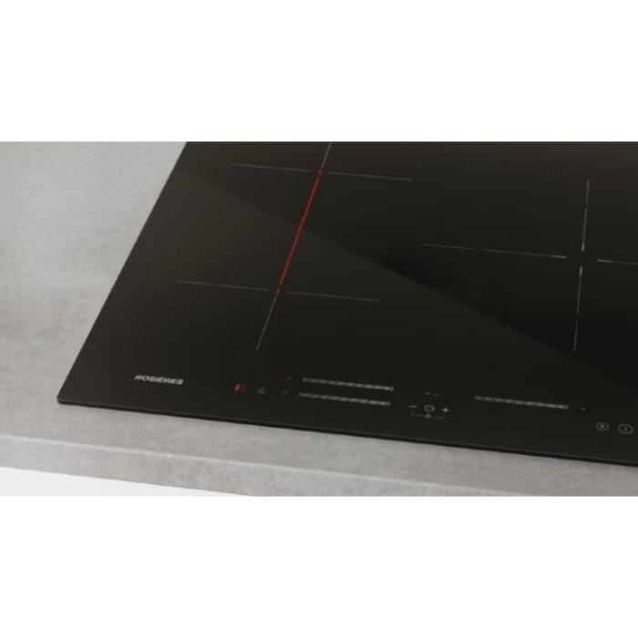 Plaque de cuisson induction ROSIERES - 3 feux - 59 x 52 x 5,8 cm - RI633CBB