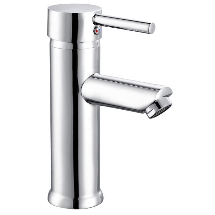 Mitigeur lavabo ROUSSEAU Dover - cartouche céramique Ø 40 mm - économie d'eau - garantie 5 ans