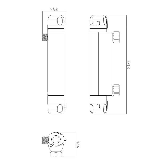 ROUSSEAU Robinet mitigeur thermostatique douche Volga 2