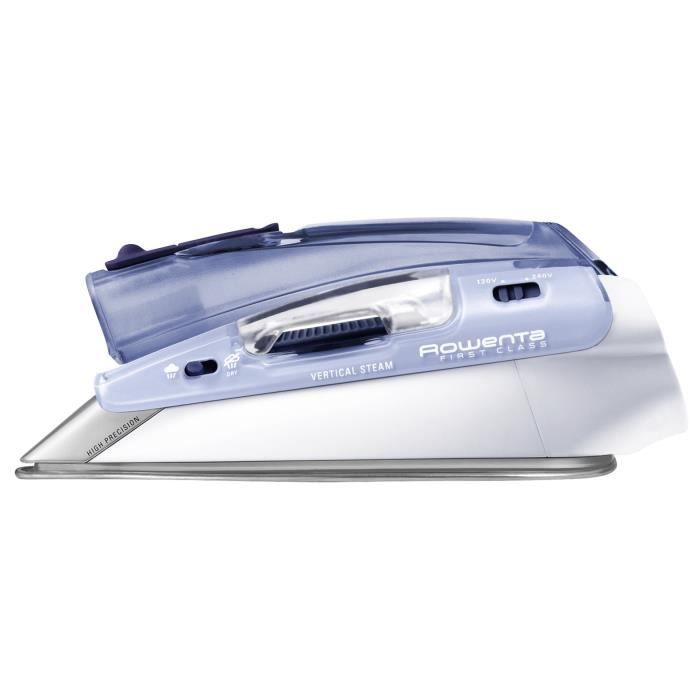 ROWENTA First Class Fer a repasser de voyage, 1000 W, Débit vapeur 10 g/min, Pressing 45 g/min, Semelle Inox Microsteam 200