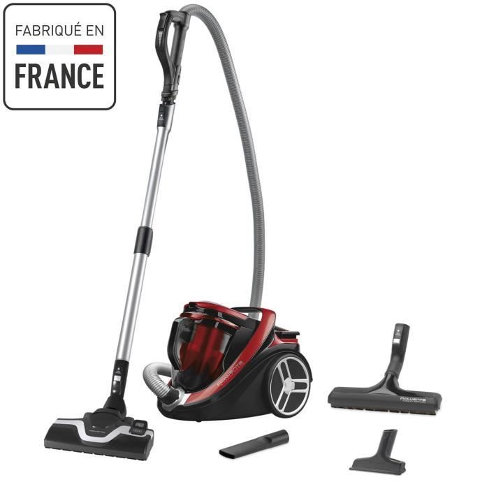 ROWENTA Silence Force Cyclonic Aspirateur sans sac, 2,5 L, Économie d'énergie, 65 dB(A), Ergonomique, Fabriqué en France RO7649EA