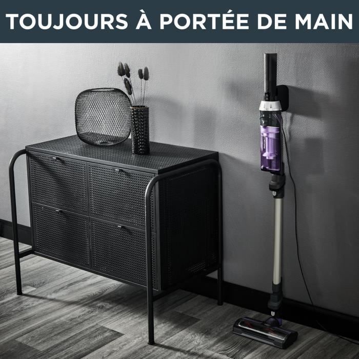 ROWENTA X-Nano Aspirateur Balai sans fil, Autonomie 40 min, Léger, Convertible en aspirateur a main, Charge base murale, YY5074FE