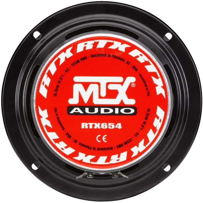 MTX RTX654 Médium a haute efficacité 16,5cm 125W RMS 4 (vendu a la piece)