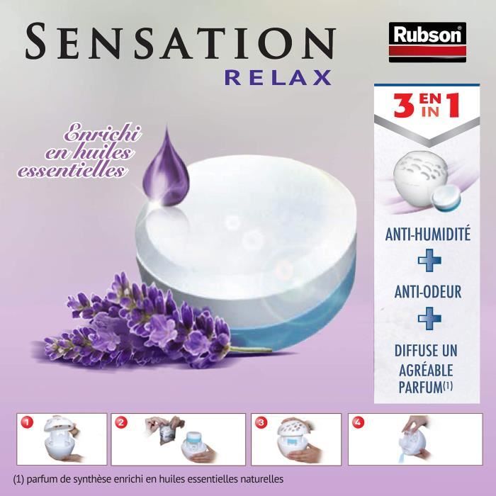 RUBSON Sensation 2 power tabs 3en1 lavande *6