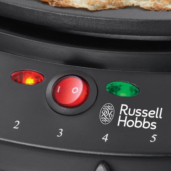 Crépiere - RUSSELL HOBBS - Classic - 20920-56 - 1000 W - Ø 3O cm - Thermostat : 5 positions - Noir