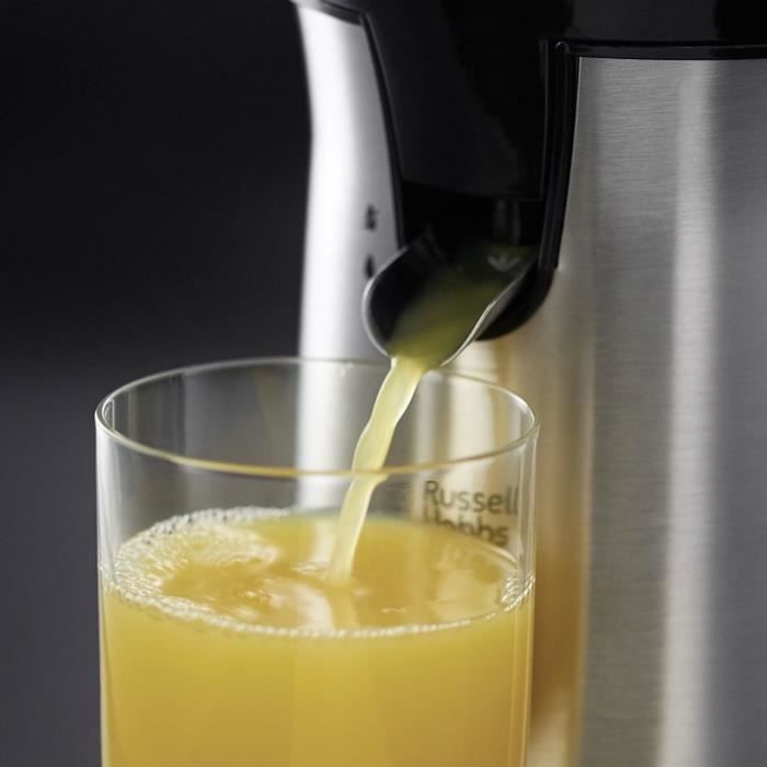 Presse-agrumes électrique RUSSELL HOBBS 22760-56 - 2 cônes interchangeables - Jus de fruit frais rapide