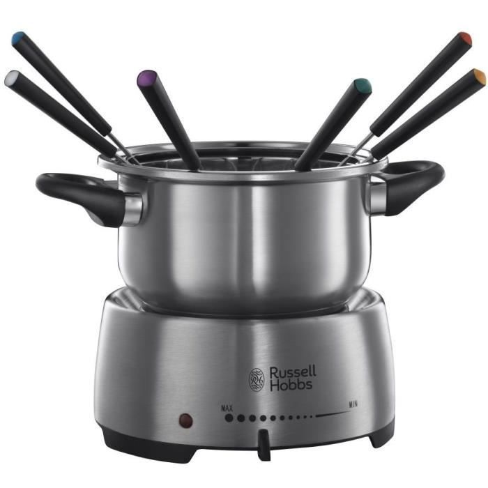 Fondue - RUSSELL HOBBS - Fiesta 22560-56 - 1200W - 6 personnes - Inox compatible lave-vaisselle