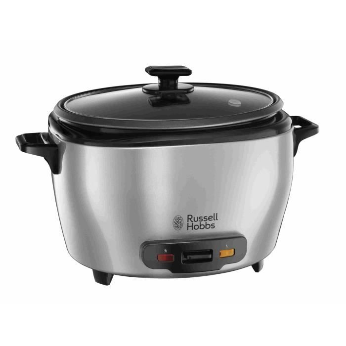 Cuiseur a riz familial - RUSSELL HOBBS - 23570-56 - 700 W - 5 L - Anti-adhésif - Inox