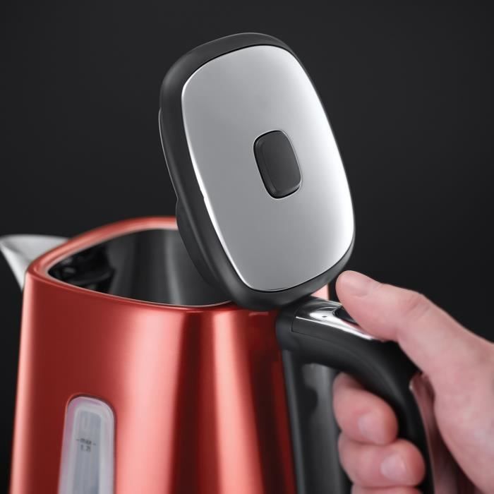 Bouilloire Electrique 1.7L Luna - RUSSELL HOBBS - Ébullition Rapide - Rouge