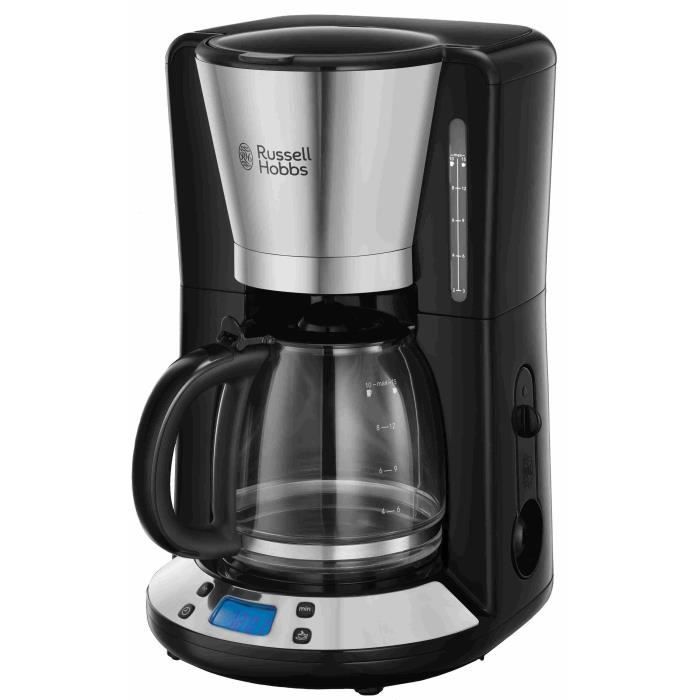 Cafetiere Filtre - RUSSELL HOBBS - Victory 24030-56 - 1100 W - 1.25 L - Programmable - Technologie WhirlTech