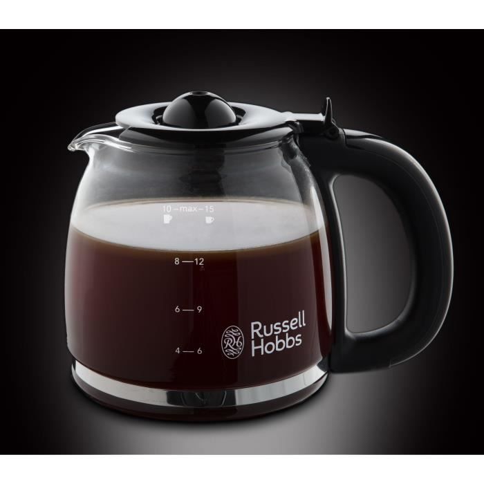 Cafetiere Filtre - RUSSELL HOBBS - Victory 24030-56 - 1100 W - 1.25 L - Programmable - Technologie WhirlTech