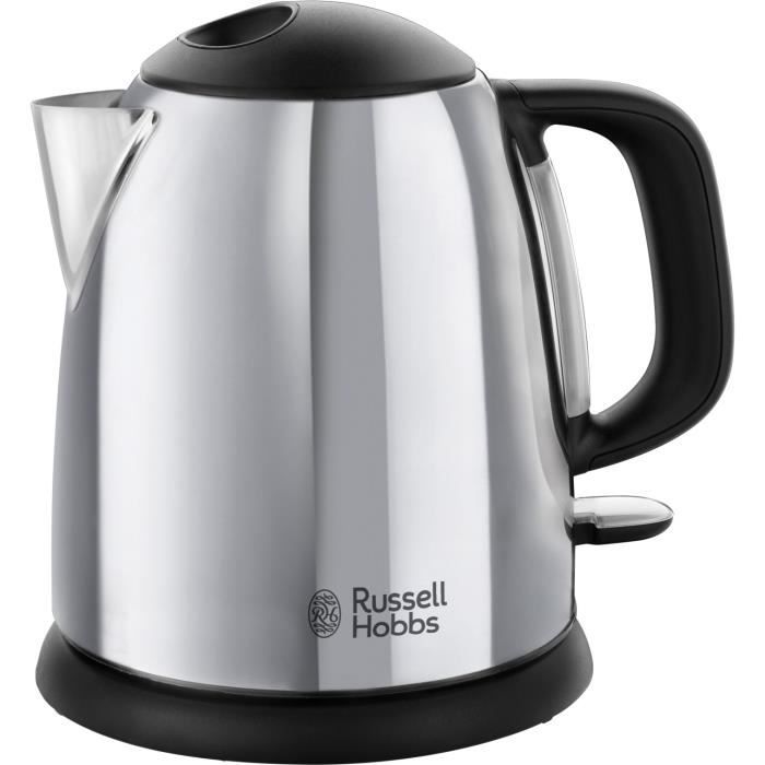 Bouilloire Compacte - RUSSELL HOBBS - Victory - 1 L - 2200W - Économie d'énergie - Ébullition rapide - Indicateur lumineux