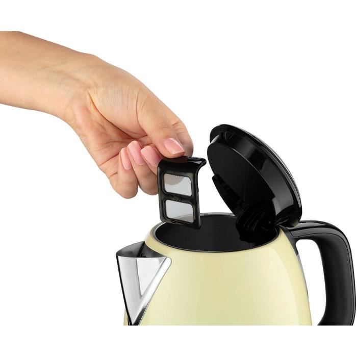 Bouilloire Compacte Russell Hobbs 24994-70 Colours Plus - 1L, Rapide, Filtre Anti-Calcaire, Creme