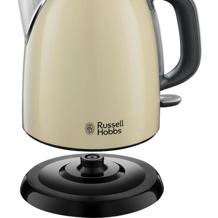 Bouilloire Compacte Russell Hobbs 24994-70 Colours Plus - 1L, Rapide, Filtre Anti-Calcaire, Creme