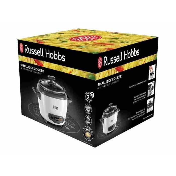 Cuiseur a riz - RUSSELL HOBBS - 27020-56 - 200 W - 0,7 L - 200 programmes - 3 portions - Blanc