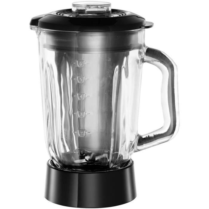 Blender - RUSSELL HOBBS - Matte Black 24722-56 - 650 W - Noir mat - Bol verre 1,5 L - 2 vitesses + pulse