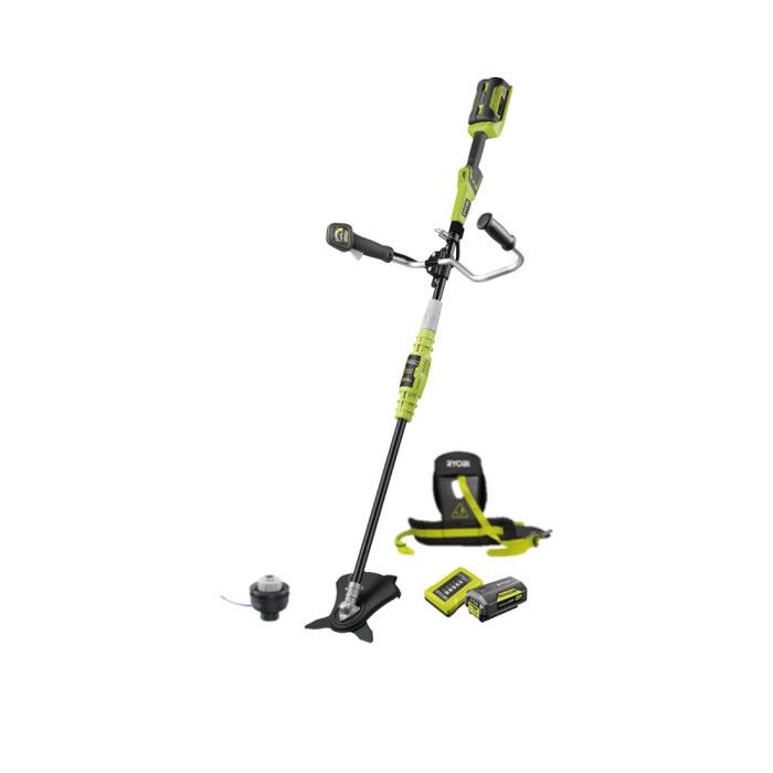 RYOBI - Débroussailleuse 36V - Ø fil 1 x 1,65 mm - lame 3 dents Tri-Arc+ 26 cm - batterie 36V 4,0 Ah & chargeur - RBC36X26BG2-140