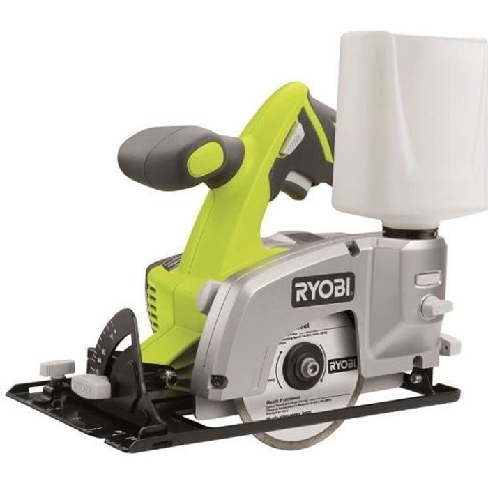 RYOBI - Scie a carrelage / matériaux 18V ONE+ - céramique - granit - marbre - béton - 102 mm x 16 mm + 1 disque diamant - LTS180M