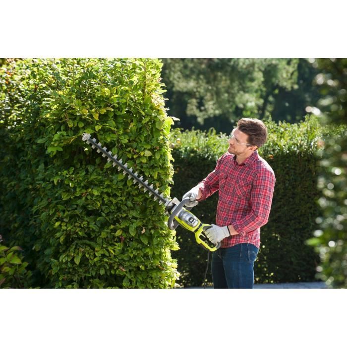 RYOBI - Taille-haies 800 W - lames 65 cm - écartement 34 mm - poignée arriere rotative - HedgeSweep - RHT8165RL